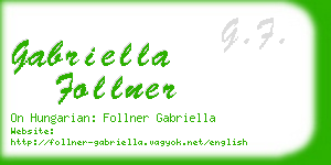 gabriella follner business card